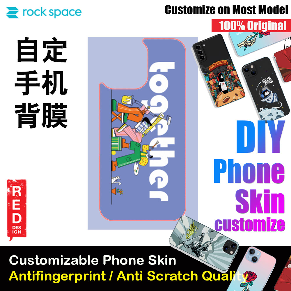 Picture of Rock Space DIY 自定 定制 设计 手机背膜 贴纸 DIY Customize High Quality Print Phone Skin Sticker for Multiple Phone Model with Multiple Photo Images Gallery or with Own Phone Cellphone (Life Style) Red Design- Red Design Cases, Red Design Covers, iPad Cases and a wide selection of Red Design Accessories in Malaysia, Sabah, Sarawak and Singapore 