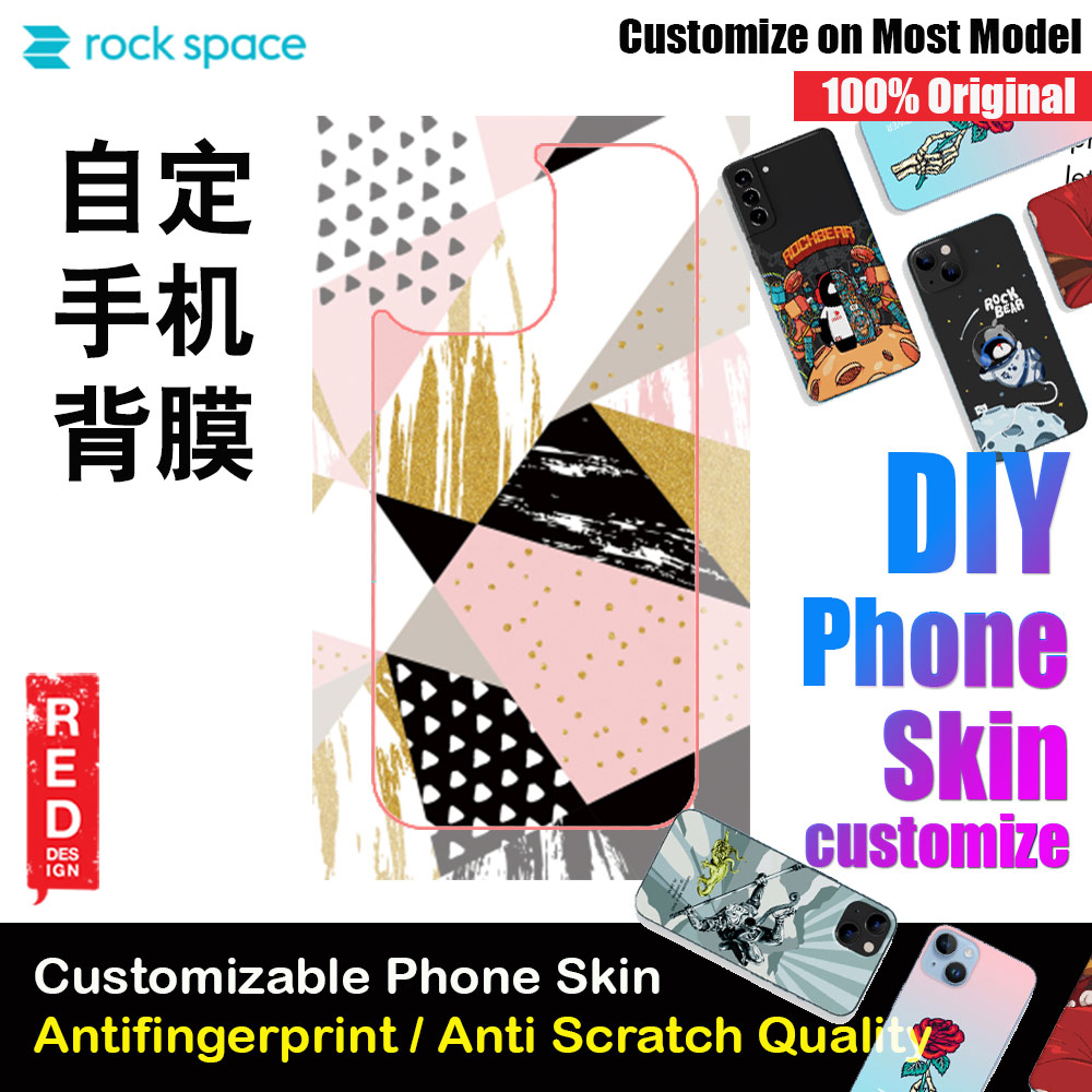 Picture of Rock Space DIY 自定 定制 设计 手机背膜 贴纸 DIY Customize High Quality Print Phone Skin Sticker for Multiple Phone Model with Multiple Photo Images Gallery or with Own Phone Text (Pattern) Red Design- Red Design Cases, Red Design Covers, iPad Cases and a wide selection of Red Design Accessories in Malaysia, Sabah, Sarawak and Singapore 