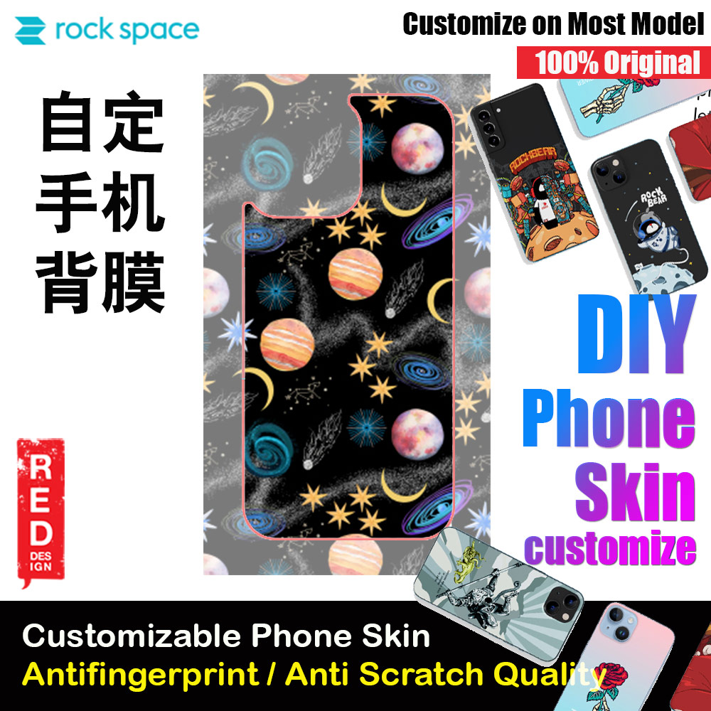 Picture of Rock Space DIY 自定 定制 设计 手机背膜 贴纸 DIY Customize High Quality Print Phone Skin Sticker for Multiple Phone Model with Multiple Photo Images Gallery or with Own Phone Text (Space) Red Design- Red Design Cases, Red Design Covers, iPad Cases and a wide selection of Red Design Accessories in Malaysia, Sabah, Sarawak and Singapore 