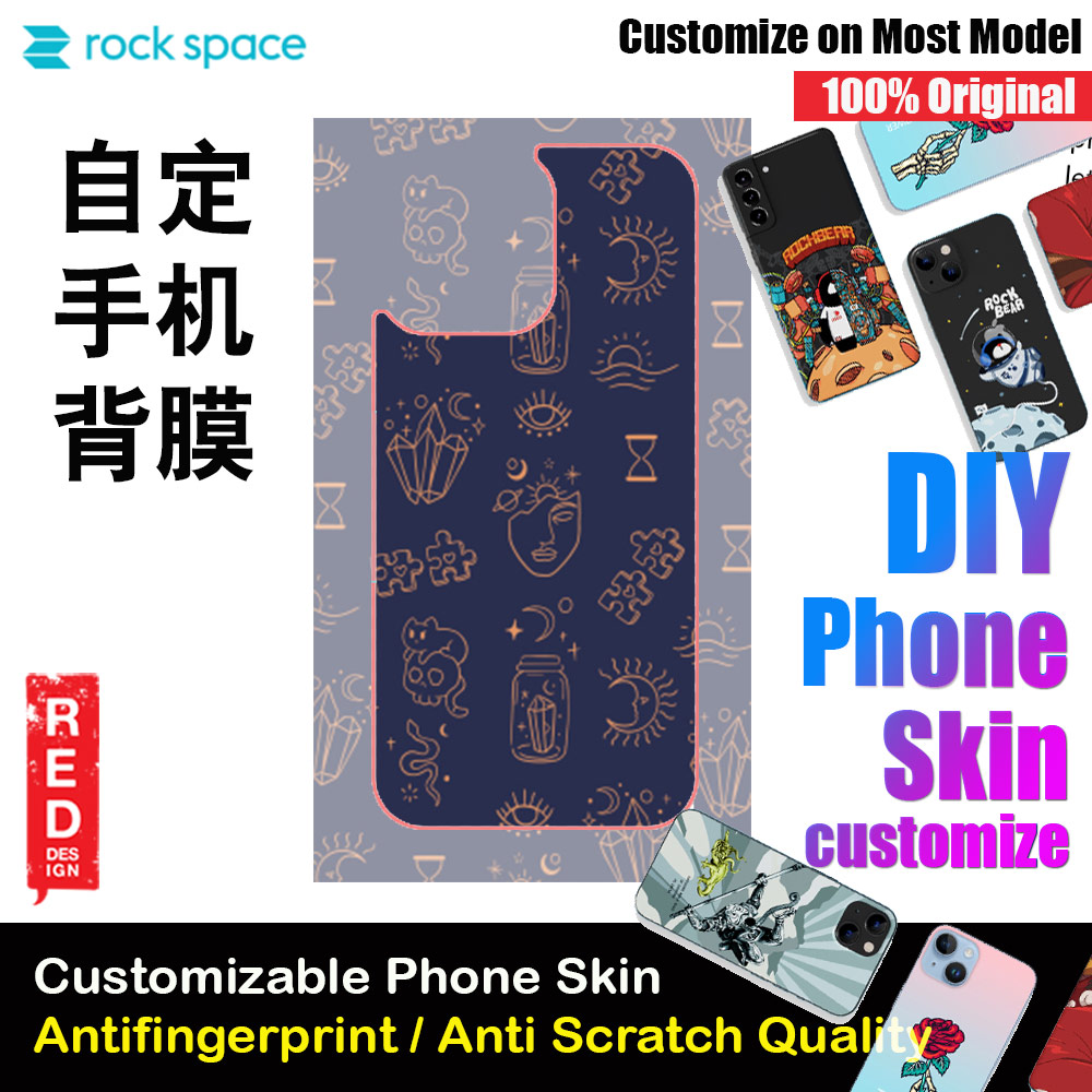 Picture of Rock Space DIY 自定 定制 设计 手机背膜 贴纸 DIY Customize High Quality Print Phone Skin Sticker for Multiple Phone Model with Multiple Photo Images Gallery or with Own Phone Text (Pattern Archaeology) Red Design- Red Design Cases, Red Design Covers, iPad Cases and a wide selection of Red Design Accessories in Malaysia, Sabah, Sarawak and Singapore 