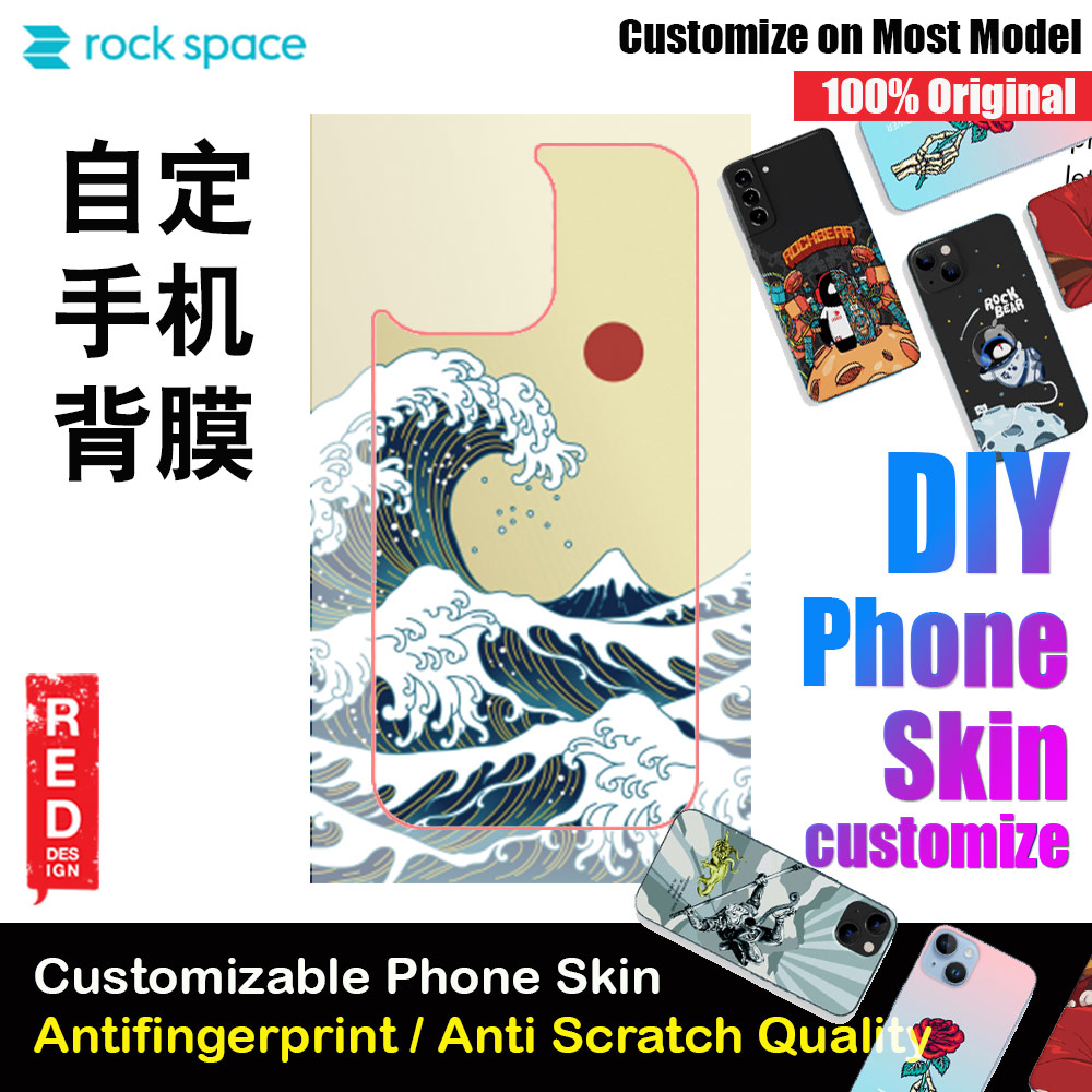 Picture of Rock Space DIY 自定 定制 设计 手机背膜 贴纸 DIY Customize High Quality Print Phone Skin Sticker for Multiple Phone Model with Multiple Photo Images Gallery or with Own Phone Text (Great Ocean) Red Design- Red Design Cases, Red Design Covers, iPad Cases and a wide selection of Red Design Accessories in Malaysia, Sabah, Sarawak and Singapore 