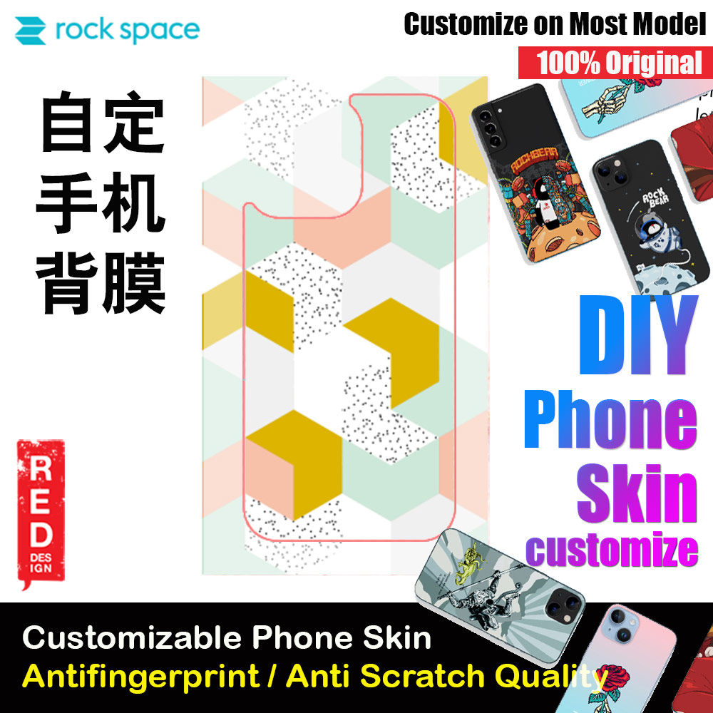 Picture of Rock Space DIY 自定 定制 设计 手机背膜 贴纸 DIY Customize High Quality Print Phone Skin Sticker for Multiple Phone Model with Multiple Photo Images Gallery or with Own Phone Text (Pattern) Red Design- Red Design Cases, Red Design Covers, iPad Cases and a wide selection of Red Design Accessories in Malaysia, Sabah, Sarawak and Singapore 