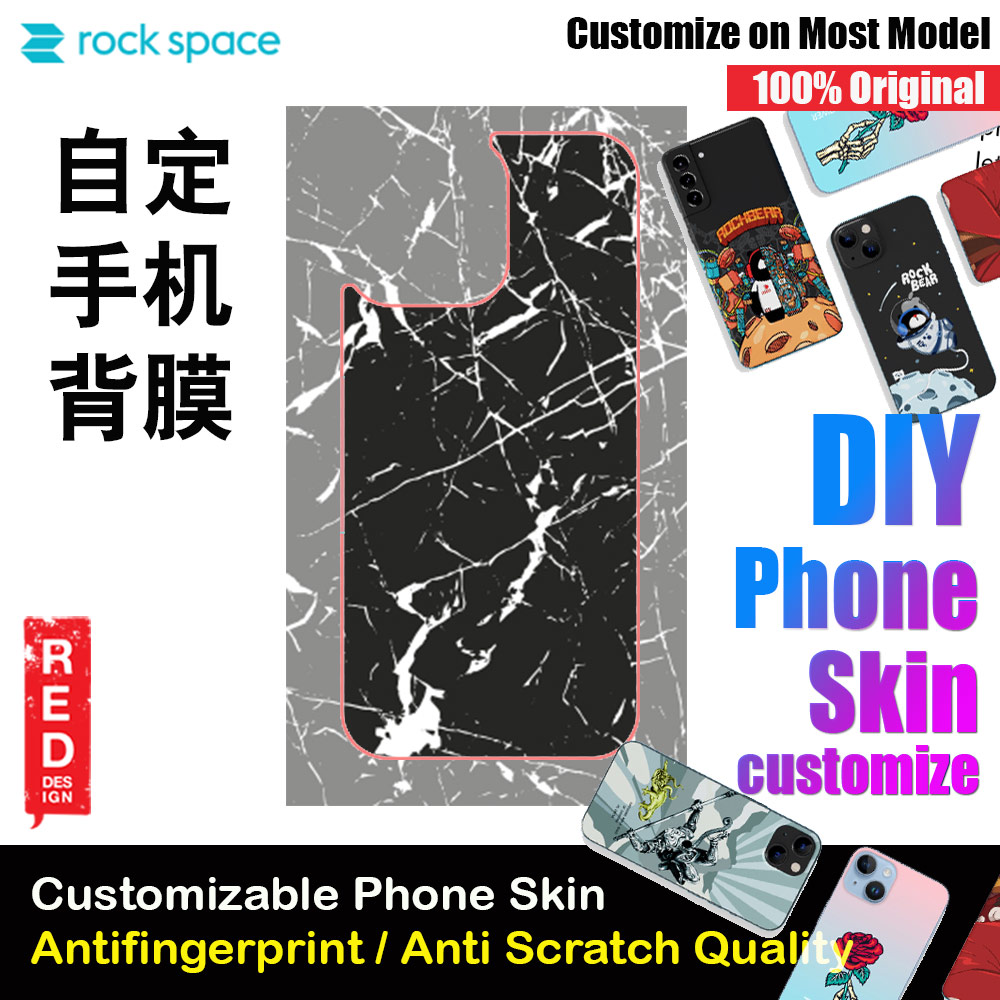 Picture of Rock Space DIY 自定 定制 设计 手机背膜 贴纸 DIY Customize High Quality Print Phone Skin Sticker for Multiple Phone Model with Multiple Photo Images Gallery or with Own Phone Text (Pattern Marble) Red Design- Red Design Cases, Red Design Covers, iPad Cases and a wide selection of Red Design Accessories in Malaysia, Sabah, Sarawak and Singapore 