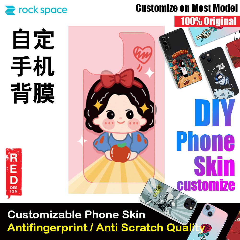 Picture of Rock Space DIY 自定 定制 设计 手机背膜 贴纸 DIY Customize High Quality Print Phone Skin Sticker for Multiple Phone Model with Multiple Photo Images Gallery or with Own Phone Text for Couple 情侣 (People Princess Love) Red Design- Red Design Cases, Red Design Covers, iPad Cases and a wide selection of Red Design Accessories in Malaysia, Sabah, Sarawak and Singapore 