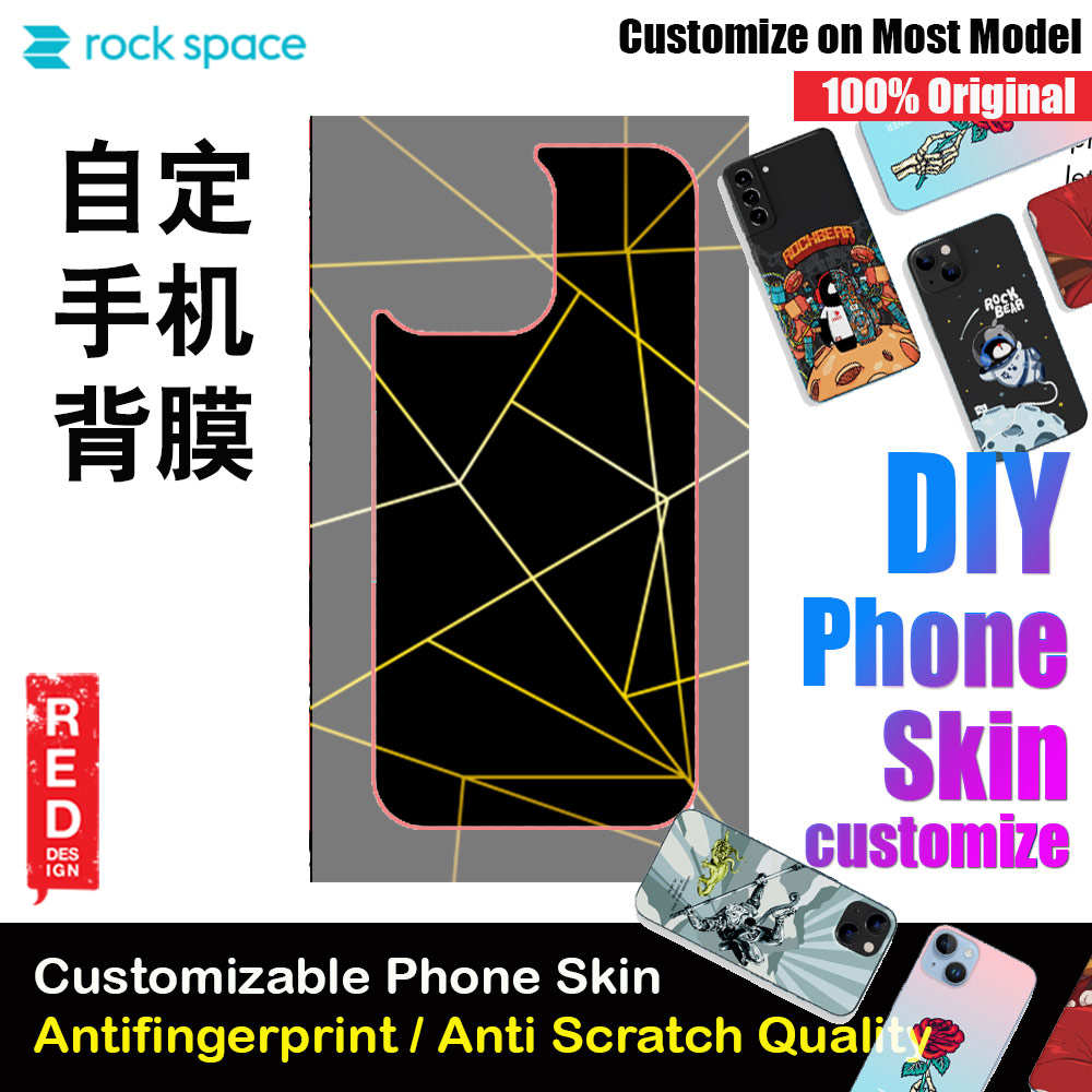 Picture of Rock Space DIY 自定 定制 设计 手机背膜 贴纸 DIY Customize High Quality Print Phone Skin Sticker for Multiple Phone Model with Multiple Photo Images Gallery or with Own Phone Text (Pattern) Red Design- Red Design Cases, Red Design Covers, iPad Cases and a wide selection of Red Design Accessories in Malaysia, Sabah, Sarawak and Singapore 