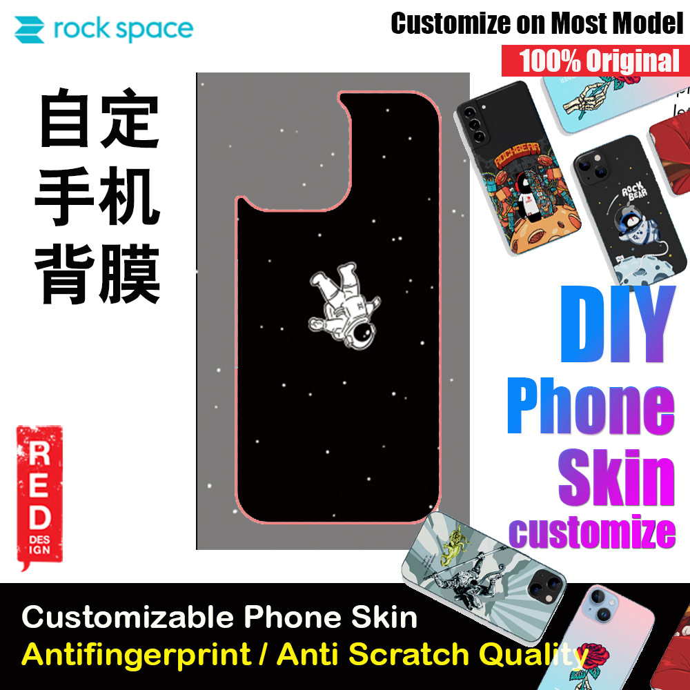 Picture of Rock Space DIY 自定 定制 设计 手机背膜 贴纸 DIY Customize High Quality Print Phone Skin Sticker for Multiple Phone Model with Multiple Photo Images Gallery or with Own Phone Text (Space) Red Design- Red Design Cases, Red Design Covers, iPad Cases and a wide selection of Red Design Accessories in Malaysia, Sabah, Sarawak and Singapore 