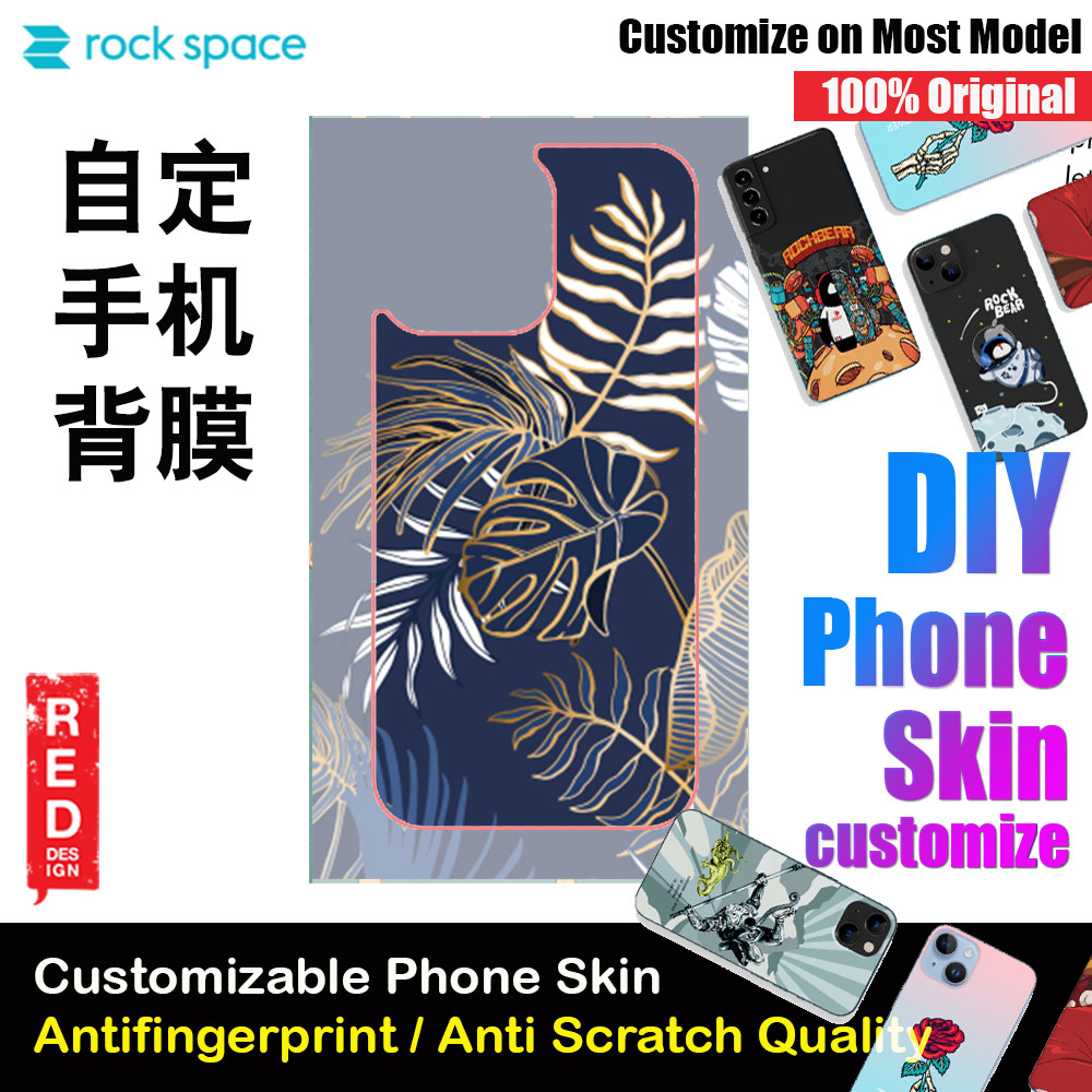 Picture of Rock Space DIY 自定 定制 设计 手机背膜 贴纸 DIY Customize High Quality Print Phone Skin Sticker for Multiple Phone Model with Multiple Photo Images Gallery or with Own Phone Text (Floral) Red Design- Red Design Cases, Red Design Covers, iPad Cases and a wide selection of Red Design Accessories in Malaysia, Sabah, Sarawak and Singapore 