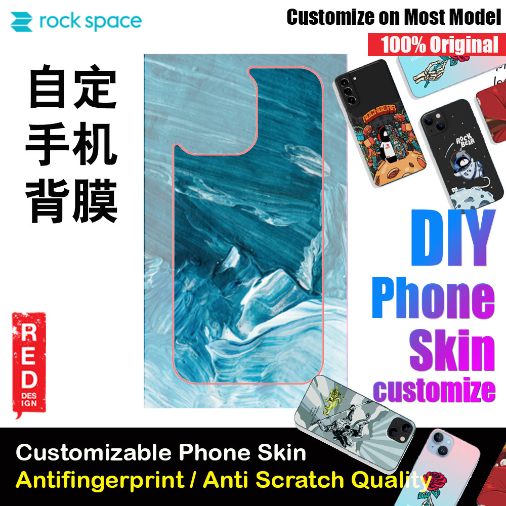 Picture of Rock Space DIY 自定 定制 设计 手机背膜 贴纸 DIY Customize High Quality Print Phone Skin Sticker for Multiple Phone Model with Multiple Photo Images Gallery or with Own Phone Text (Pattern Marble) Red Design- Red Design Cases, Red Design Covers, iPad Cases and a wide selection of Red Design Accessories in Malaysia, Sabah, Sarawak and Singapore 