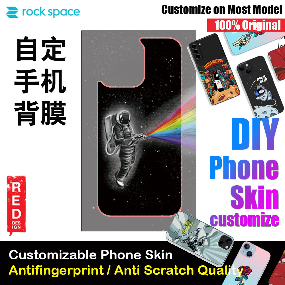 Picture of Rock Space DIY 自定 定制 设计 手机背膜 贴纸 DIY Customize High Quality Print Phone Skin Sticker for Multiple Phone Model with Multiple Photo Images Gallery or with Own Phone Text (Space) Red Design- Red Design Cases, Red Design Covers, iPad Cases and a wide selection of Red Design Accessories in Malaysia, Sabah, Sarawak and Singapore 