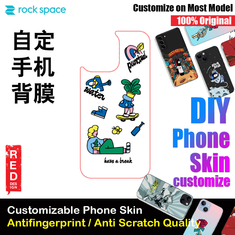 Picture of Rock Space DIY 自定 定制 设计 手机背膜 贴纸 DIY Customize High Quality Print Phone Skin Sticker for Multiple Phone Model with Multiple Photo Images Gallery or with Own Phone Cellphone (Life Style) Red Design- Red Design Cases, Red Design Covers, iPad Cases and a wide selection of Red Design Accessories in Malaysia, Sabah, Sarawak and Singapore 