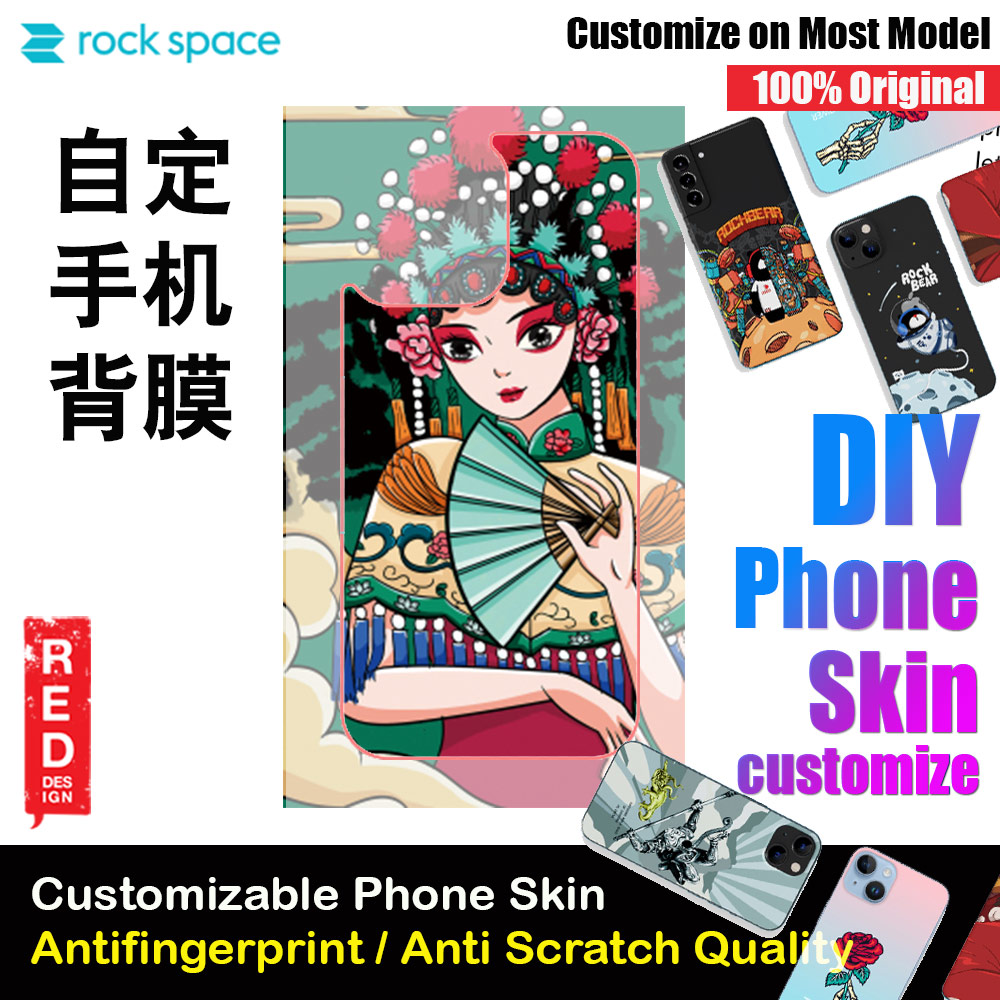 Picture of Rock Space DIY 自定 定制 设计 手机背膜 贴纸 手机 美容 DIY Customize High Quality Print Phone Skin Sticker for Multiple Phone Model with Multiple Photo Images Gallery or with Own Phone Text (People Chinese Element) Red Design- Red Design Cases, Red Design Covers, iPad Cases and a wide selection of Red Design Accessories in Malaysia, Sabah, Sarawak and Singapore 