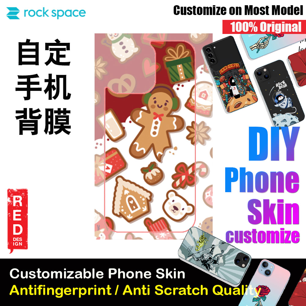 Picture of Rock Space DIY 自定 定制 设计 手机背膜 贴纸 DIY Customize High Quality Print Phone Skin Sticker for Multiple Phone Model with Multiple Photo Images Gallery or with Own Phone Cellphone (Merry Christmas) Red Design- Red Design Cases, Red Design Covers, iPad Cases and a wide selection of Red Design Accessories in Malaysia, Sabah, Sarawak and Singapore 