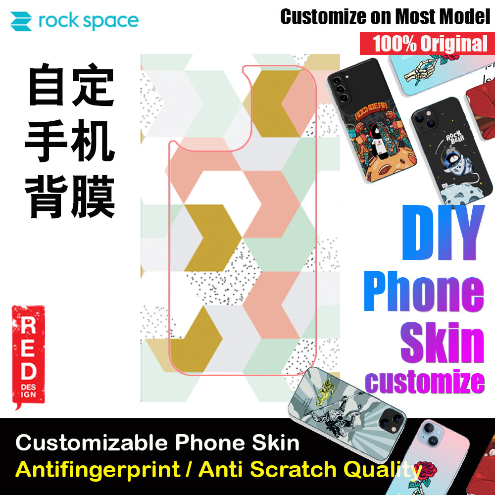 Picture of Rock Space DIY 自定 定制 设计 手机背膜 贴纸 DIY Customize High Quality Print Phone Skin Sticker for Multiple Phone Model with Multiple Photo Images Gallery or with Own Phone Text (Pattern) Red Design- Red Design Cases, Red Design Covers, iPad Cases and a wide selection of Red Design Accessories in Malaysia, Sabah, Sarawak and Singapore 