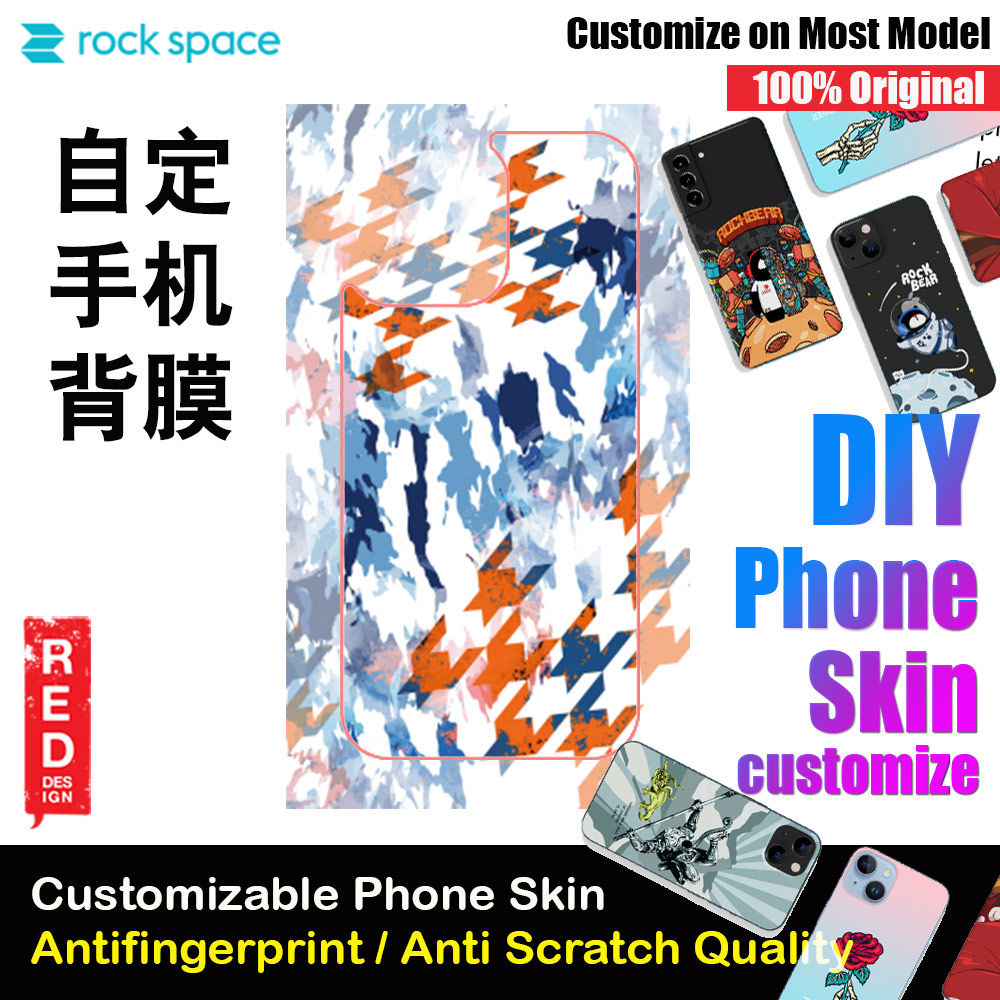 Picture of Rock Space DIY 自定 定制 设计 手机背膜 贴纸 DIY Customize High Quality Print Phone Skin Sticker for Multiple Phone Model with Multiple Photo Images Gallery or with Own Phone Text (Pattern Abstract) Red Design- Red Design Cases, Red Design Covers, iPad Cases and a wide selection of Red Design Accessories in Malaysia, Sabah, Sarawak and Singapore 