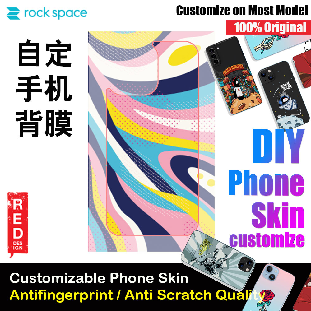 Picture of Rock Space DIY 自定 定制 设计 手机背膜 贴纸 DIY Customize High Quality Print Phone Skin Sticker for Multiple Phone Model with Multiple Photo Images Gallery or with Own Phone Text (Pattern Color) Red Design- Red Design Cases, Red Design Covers, iPad Cases and a wide selection of Red Design Accessories in Malaysia, Sabah, Sarawak and Singapore 