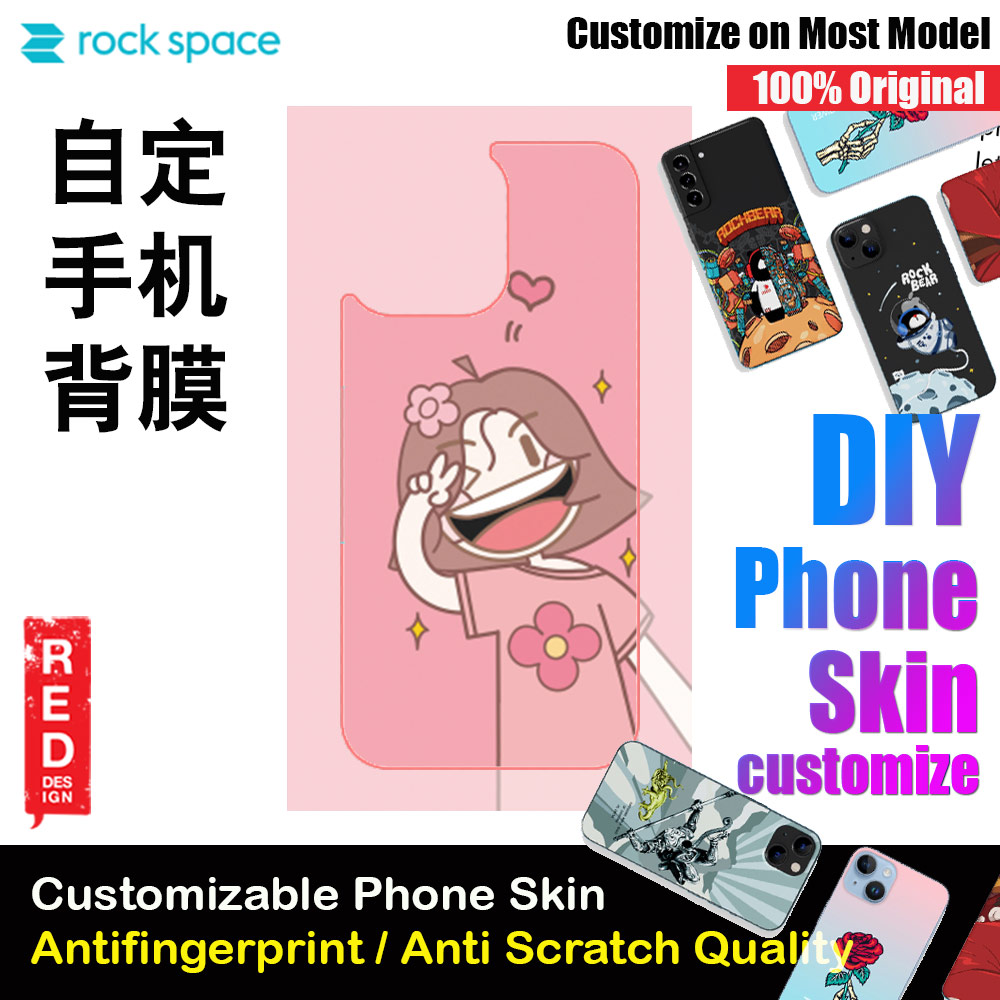 Picture of Rock Space DIY 自定 定制 设计 手机背膜 贴纸 DIY Customize High Quality Print Phone Skin Sticker for Multiple Phone Model with Multiple Photo Images Gallery or with Own Phone Text for Courple 情侣 (People 可爱情侣) Red Design- Red Design Cases, Red Design Covers, iPad Cases and a wide selection of Red Design Accessories in Malaysia, Sabah, Sarawak and Singapore 