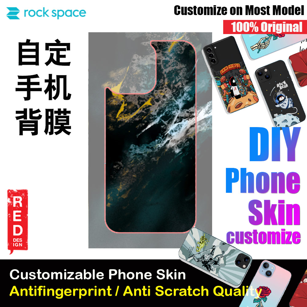 Picture of Rock Space DIY 自定 定制 设计 手机背膜 贴纸 DIY Customize High Quality Print Phone Skin Sticker for Multiple Phone Model with Multiple Photo Images Gallery or with Own Phone CellphoneText (Pattern Marble Blue Turquoise Yellow) Red Design- Red Design Cases, Red Design Covers, iPad Cases and a wide selection of Red Design Accessories in Malaysia, Sabah, Sarawak and Singapore 