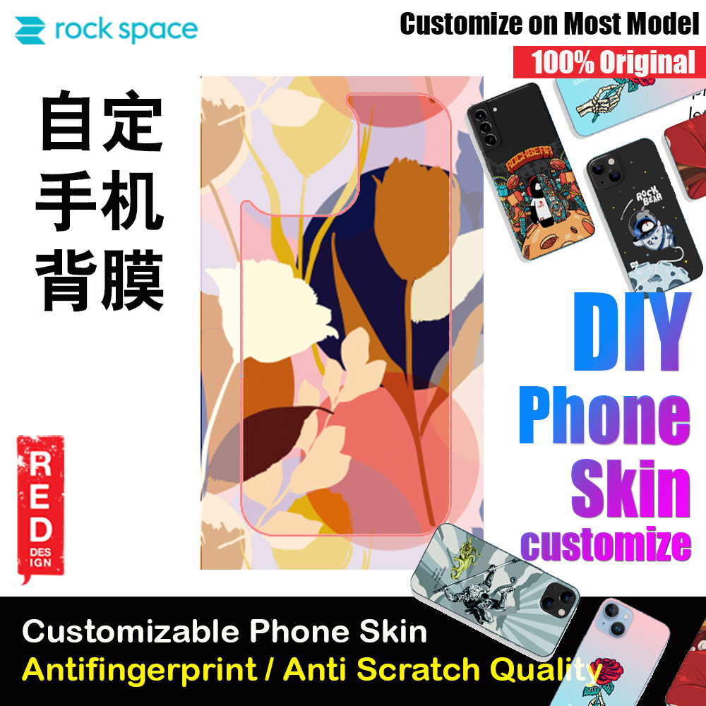 Picture of Rock Space DIY 自定 定制 设计 手机背膜 贴纸 DIY Customize High Quality Print Phone Skin Sticker for Multiple Phone Model with Multiple Photo Images Gallery or with Own Phone Text (Flowers Floral) Red Design- Red Design Cases, Red Design Covers, iPad Cases and a wide selection of Red Design Accessories in Malaysia, Sabah, Sarawak and Singapore 