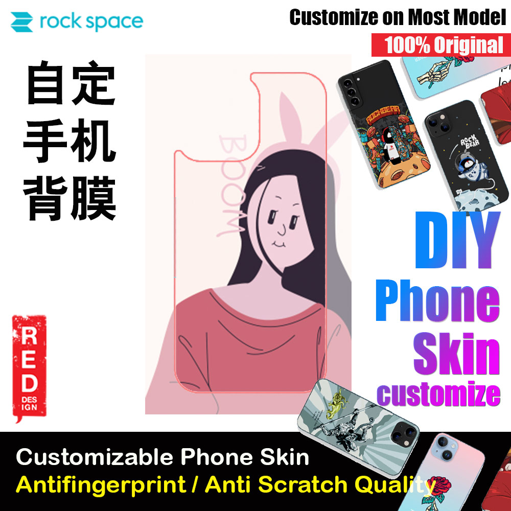 Picture of Rock Space DIY 自定 定制 设计 手机背膜 贴纸 DIY Customize High Quality Print Phone Skin Sticker for Multiple Phone Model with Multiple Photo Images Gallery or with Own Phone Text (People Boom) Red Design- Red Design Cases, Red Design Covers, iPad Cases and a wide selection of Red Design Accessories in Malaysia, Sabah, Sarawak and Singapore 