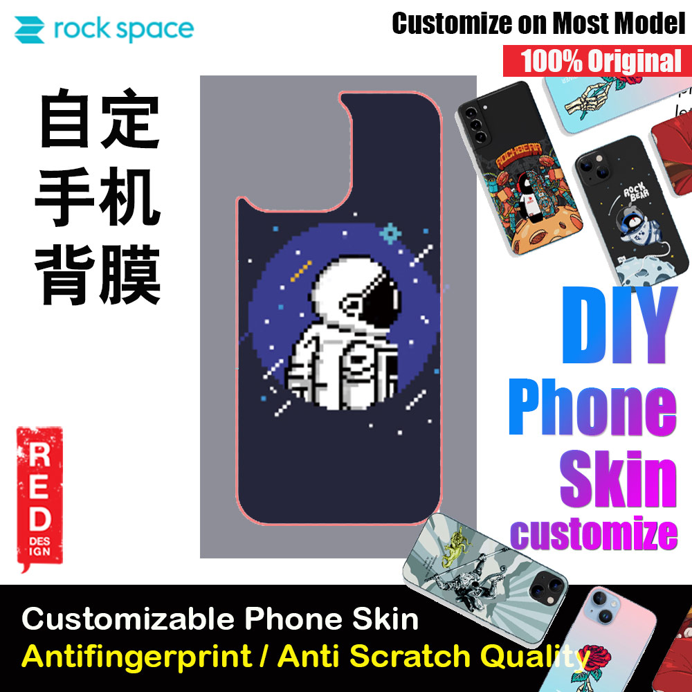 Picture of Rock Space DIY 自定 定制 设计 手机背膜 贴纸 DIY Customize High Quality Print Phone Skin Sticker for Multiple Phone Model with Multiple Photo Images Gallery or with Own Phone Text (Space) Red Design- Red Design Cases, Red Design Covers, iPad Cases and a wide selection of Red Design Accessories in Malaysia, Sabah, Sarawak and Singapore 