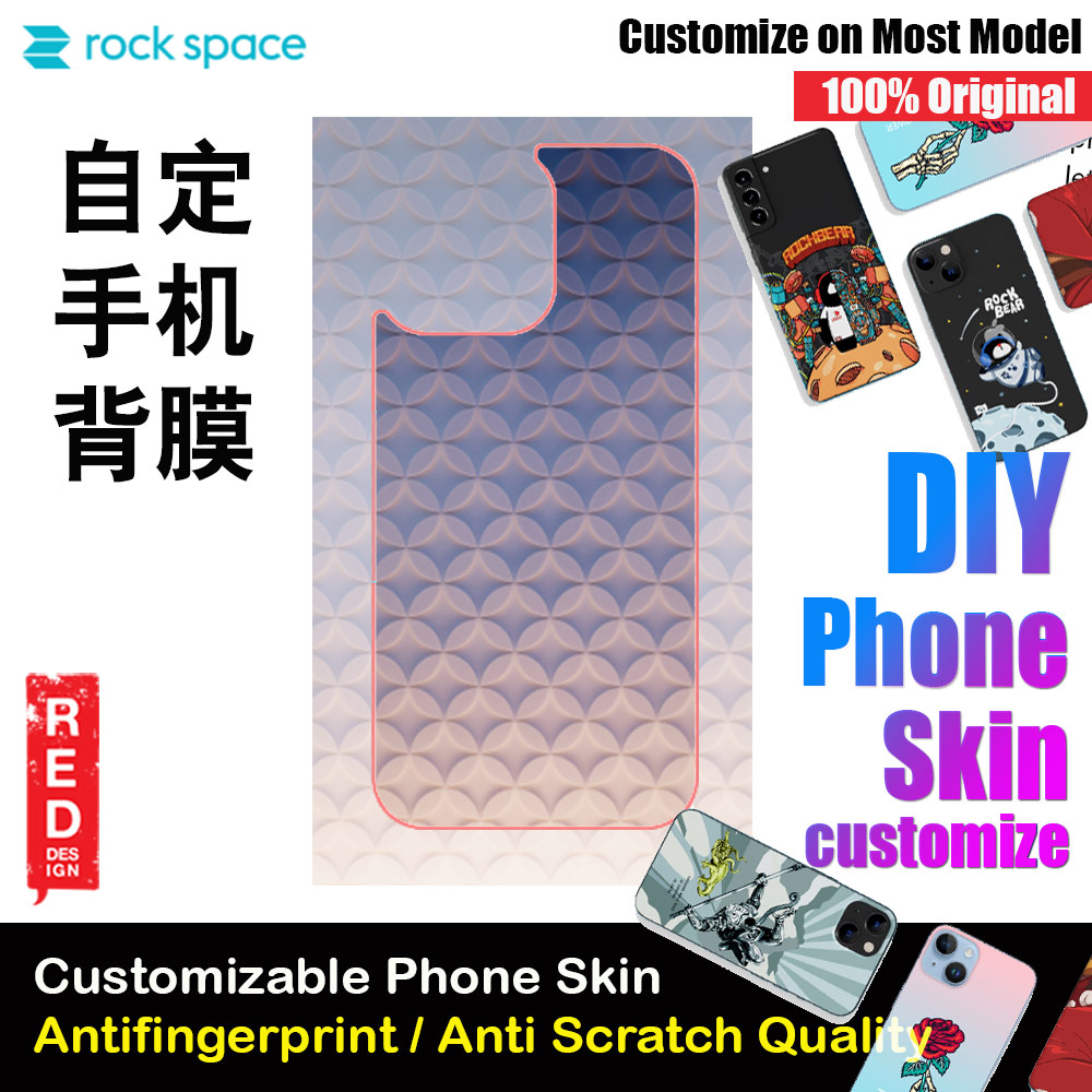 Picture of Rock Space DIY 自定 定制 设计 手机背膜 贴纸 DIY Customize High Quality Print Phone Skin Sticker for Multiple Phone Model with Multiple Photo Images Gallery or with Own Phone Text (Pattern) Red Design- Red Design Cases, Red Design Covers, iPad Cases and a wide selection of Red Design Accessories in Malaysia, Sabah, Sarawak and Singapore 