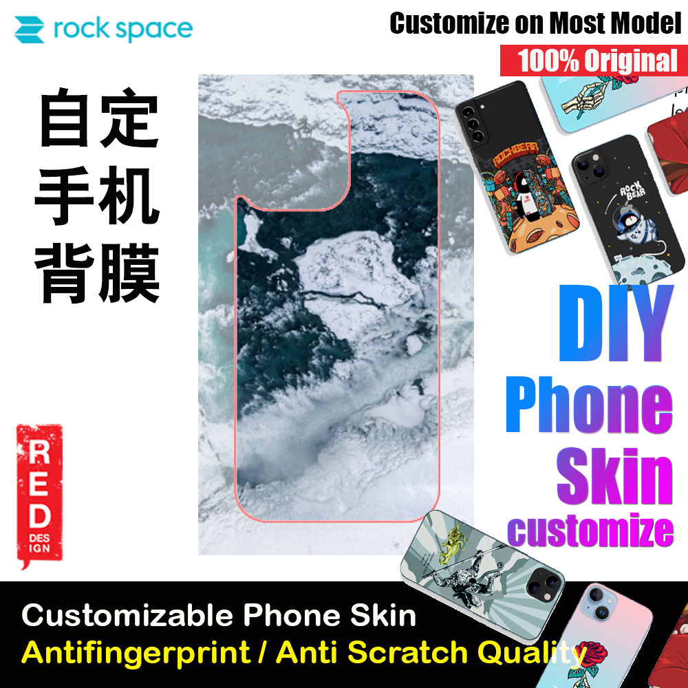 Picture of Rock Space DIY 自定 定制 设计 手机背膜 贴纸 DIY Customize High Quality Print Phone Skin Sticker for Multiple Phone Model with Multiple Photo Images Gallery or with Own Phone Text (Pattern Marble) Red Design- Red Design Cases, Red Design Covers, iPad Cases and a wide selection of Red Design Accessories in Malaysia, Sabah, Sarawak and Singapore 