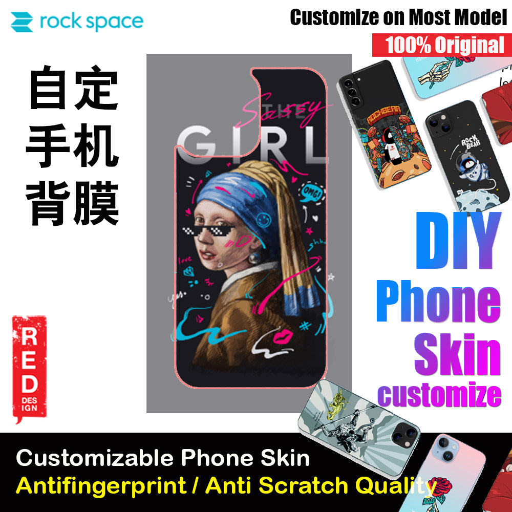 Picture of Rock Space DIY 自定 定制 设计 手机背膜 贴纸 DIY Customize High Quality Print Phone Skin Sticker for Multiple Phone Model with Multiple Photo Images Gallery or with Own Phone Text (People Sassy Girl) Red Design- Red Design Cases, Red Design Covers, iPad Cases and a wide selection of Red Design Accessories in Malaysia, Sabah, Sarawak and Singapore 