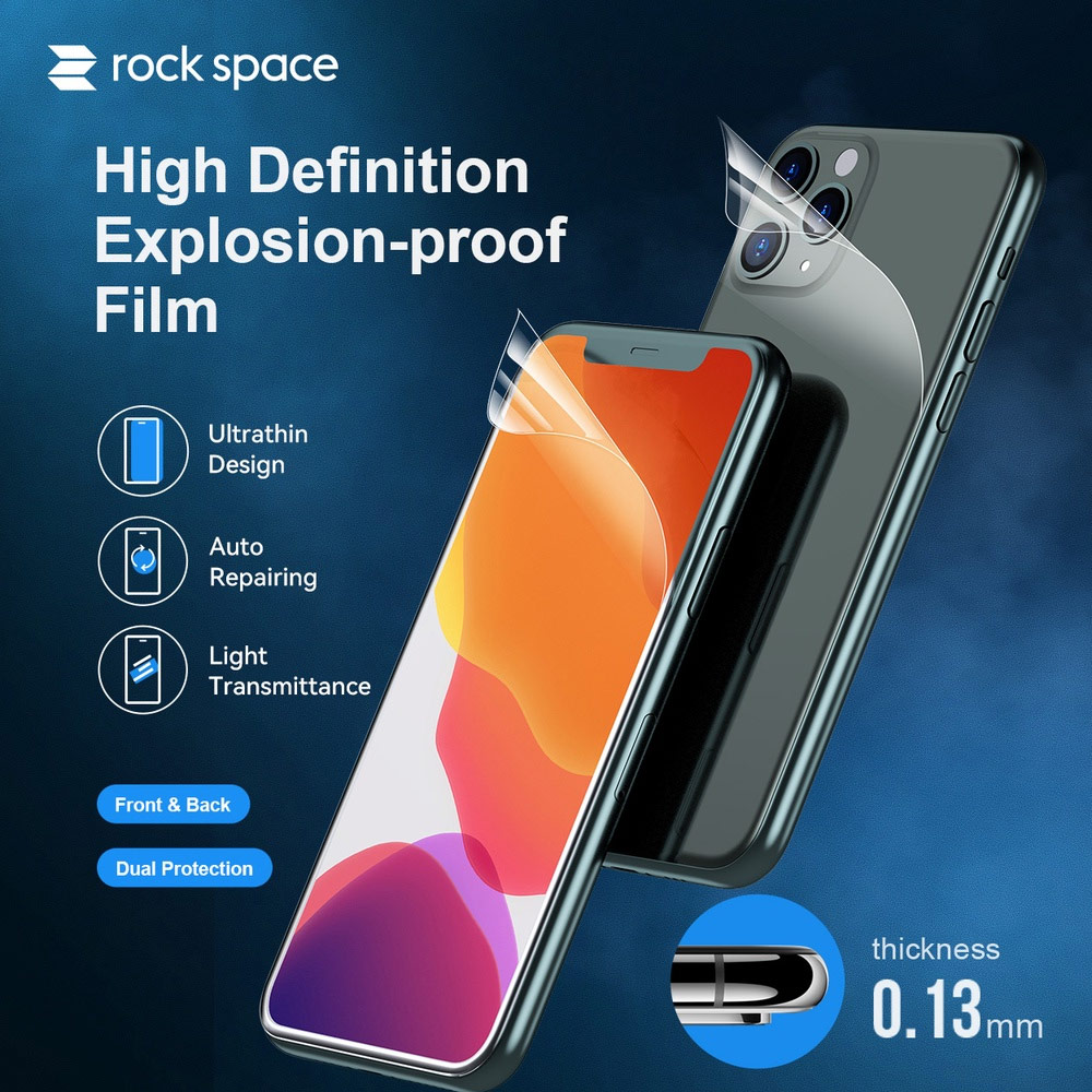 Picture of Samsung Galaxy Z Flip 5 Screen Protector | Rock Space Explosion Proof Soft Film Front Screen Protector for Samsung Galaxy Z Flip 5 (Front 2 pcs)