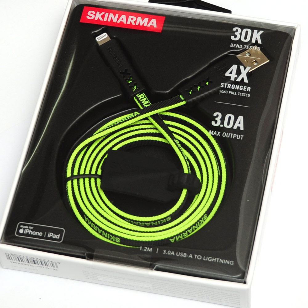 Picture of Skinarma Tenso MFI Certified 3A Rapid Charge and Sync Lightning Cable 120CM (Green)