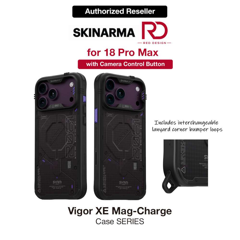 Picture of Skinarma VIGOR XE Magnetic Charge Drop Protection Case with Camera Control Button for iPhone 18 Pro Max 6.9 - Onyx Apple iPhone 18 Pro Max- Apple iPhone 18 Pro Max Cases, Apple iPhone 18 Pro Max Covers, iPad Cases and a wide selection of Apple iPhone 18 Pro Max Accessories in Malaysia, Sabah, Sarawak and Singapore