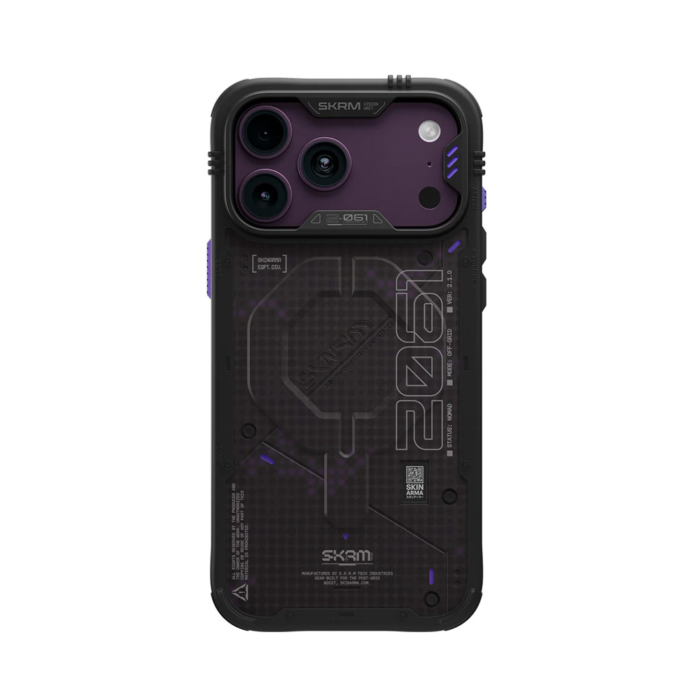 Picture of Apple iPhone 18 Pro Case | Skinarma VIGOR XE Magnetic Charge Drop Protection Case with Camera Control Button for iPhone 18 Pro 6.3 - Onyx