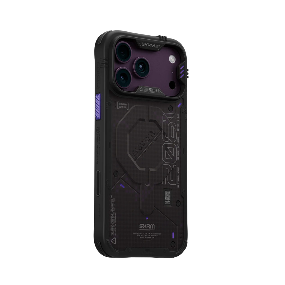 Picture of Apple iPhone 18 Pro Case | Skinarma VIGOR XE Magnetic Charge Drop Protection Case with Camera Control Button for iPhone 18 Pro 6.3 - Onyx
