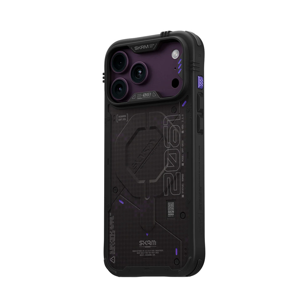 Picture of Apple iPhone 18 Pro Case | Skinarma VIGOR XE Magnetic Charge Drop Protection Case with Camera Control Button for iPhone 18 Pro 6.3 - Onyx