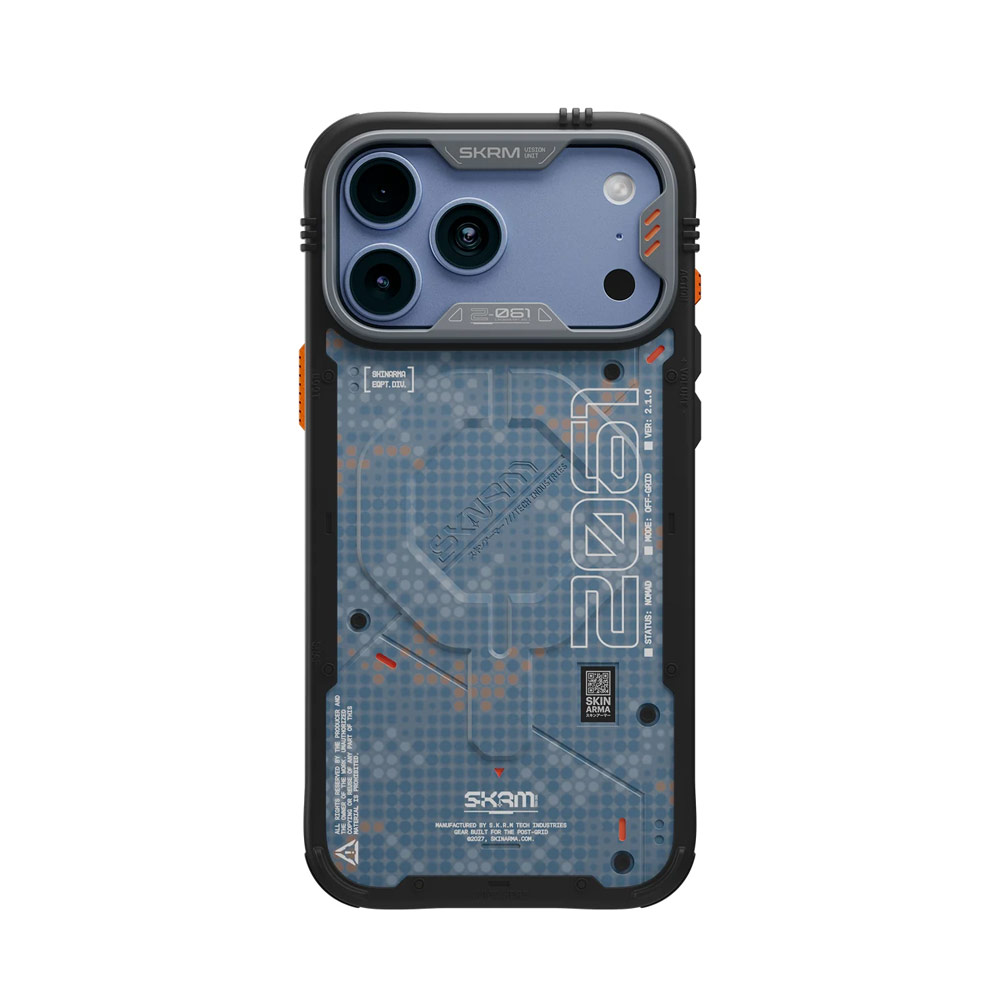 Picture of Apple iPhone 18 Pro Case | Skinarma VIGOR XE Magnetic Charge Drop Protection Case with Camera Control Button for iPhone 18 Pro 6.3 - Blue