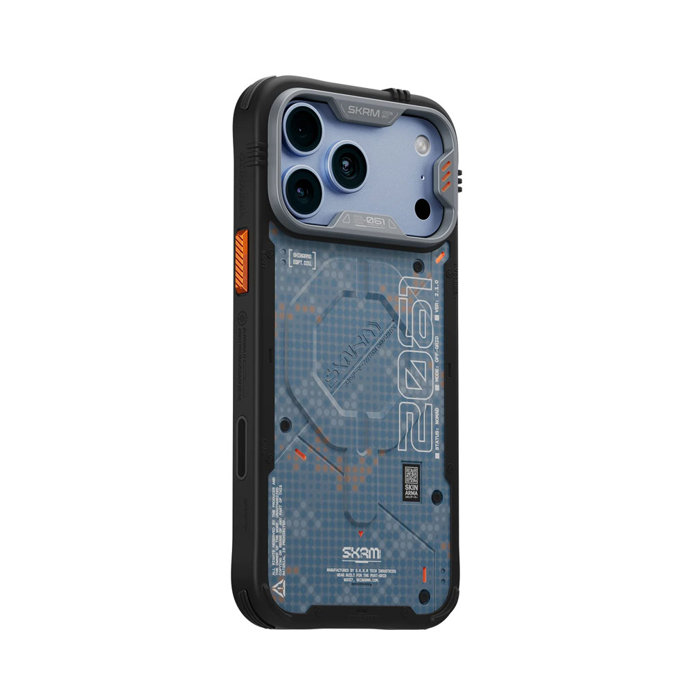 Picture of Apple iPhone 18 Pro Case | Skinarma VIGOR XE Magnetic Charge Drop Protection Case with Camera Control Button for iPhone 18 Pro 6.3 - Blue