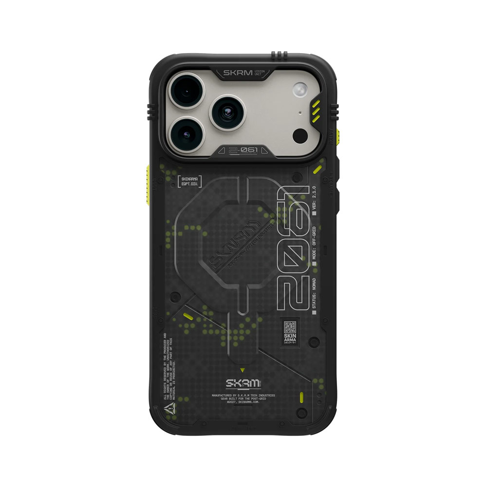 Picture of Apple iPhone 18 Pro Case | Skinarma VIGOR XE Magnetic Charge Drop Protection Case with Camera Control Button for iPhone 18 Pro 6.3 - Grey