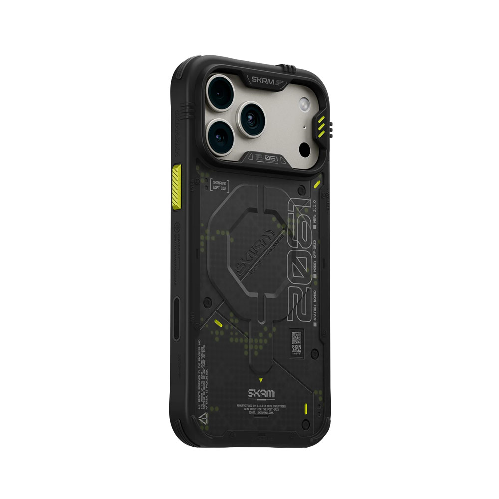 Picture of Apple iPhone 18 Pro Case | Skinarma VIGOR XE Magnetic Charge Drop Protection Case with Camera Control Button for iPhone 18 Pro 6.3 - Grey