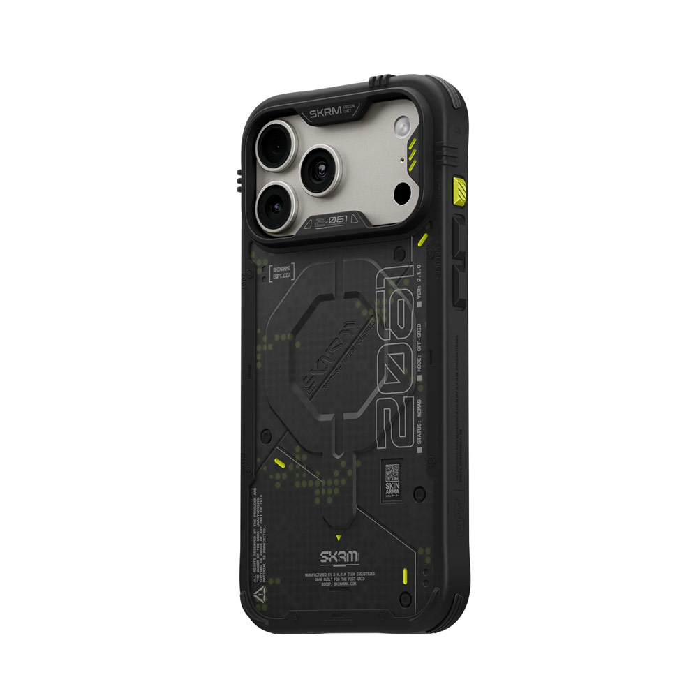 Picture of Apple iPhone 18 Pro Case | Skinarma VIGOR XE Magnetic Charge Drop Protection Case with Camera Control Button for iPhone 18 Pro 6.3 - Grey