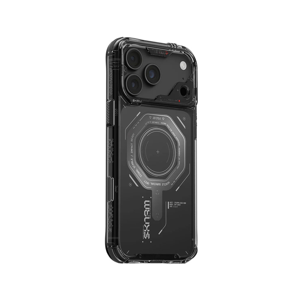 Picture of Apple iPhone 18 Pro Max Case | Skinarma MAGMA Magnetic Charge Drop Protection Case with Camera Control Button for iPhone 18 Pro Max 6.9 - Graphite
