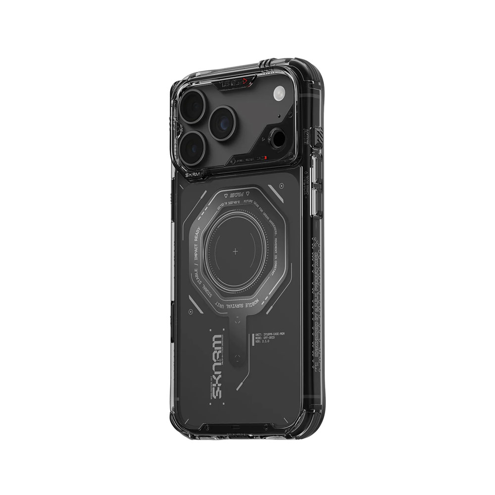 Picture of Apple iPhone 18 Pro Max Case | Skinarma MAGMA Magnetic Charge Drop Protection Case with Camera Control Button for iPhone 18 Pro Max 6.9 - Graphite
