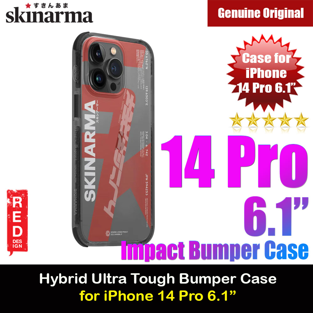 Picture of Skinarma Raku Hybrid Waveline Impact Bumper with Enhanced 4 Corners Drop Protection Case for iPhone 14 Pro 6.1 (Orange) Apple iPhone 14 Pro 6.1- Apple iPhone 14 Pro 6.1 Cases, Apple iPhone 14 Pro 6.1 Covers, iPad Cases and a wide selection of Apple iPhone 14 Pro 6.1 Accessories in Malaysia, Sabah, Sarawak and Singapore 
