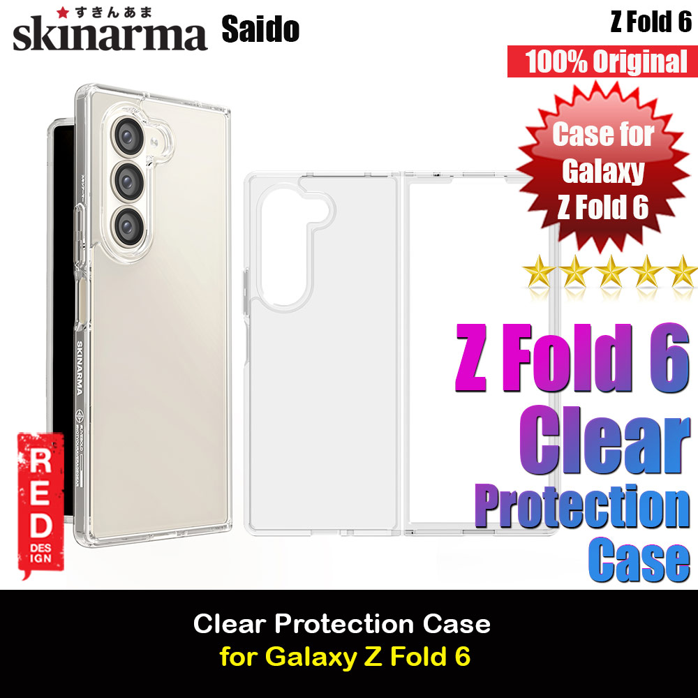 Picture of Skinarma Saido Slim Protection Case for Samsung Galaxy Z Fold 6 (Clear) Samsung Galaxy Z Fold 6- Samsung Galaxy Z Fold 6 Cases, Samsung Galaxy Z Fold 6 Covers, iPad Cases and a wide selection of Samsung Galaxy Z Fold 6 Accessories in Malaysia, Sabah, Sarawak and Singapore 