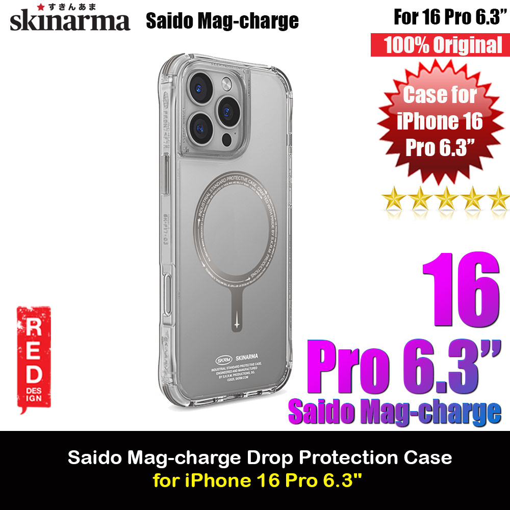 Picture of Skinarma Saido Magsafe Series Drop Protection Case Prime Edition for iPhone 16 Pro 6.3 (Titanium) Apple iPhone 16 Pro 6.3- Apple iPhone 16 Pro 6.3 Cases, Apple iPhone 16 Pro 6.3 Covers, iPad Cases and a wide selection of Apple iPhone 16 Pro 6.3 Accessories in Malaysia, Sabah, Sarawak and Singapore 