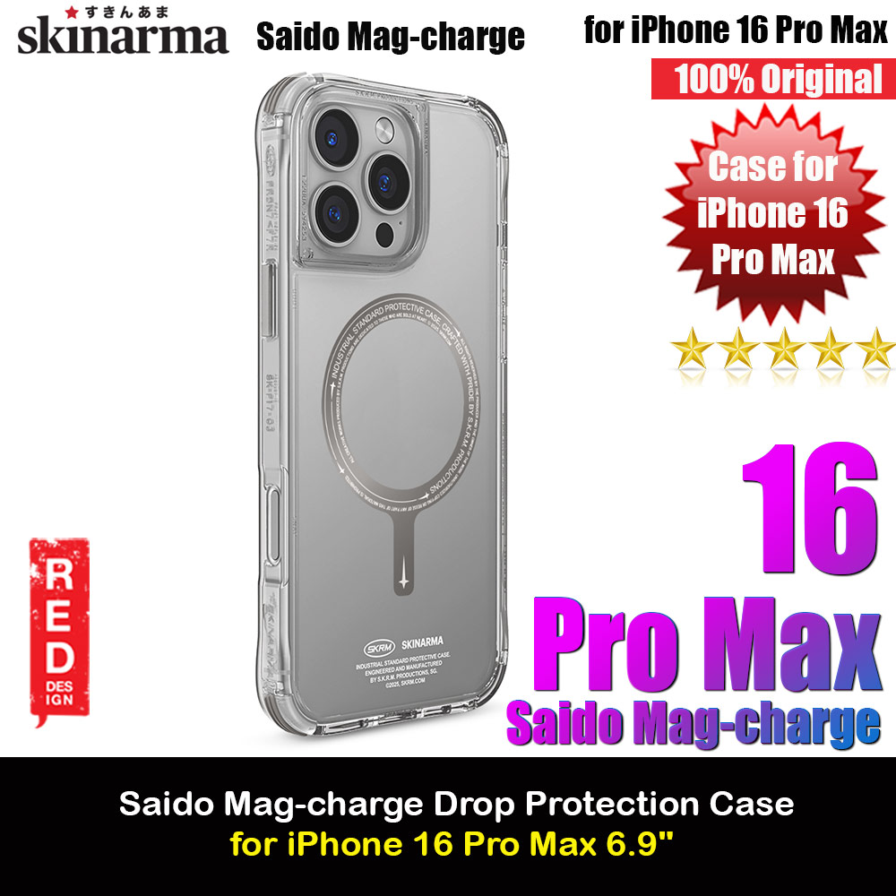 Picture of Skinarma Saido Magsafe Series Drop Protection Case Prime Edition for iPhone 16 Pro Max 6.9 (Titanium) Apple iPhone 16 Pro Max 6.9- Apple iPhone 16 Pro Max 6.9 Cases, Apple iPhone 16 Pro Max 6.9 Covers, iPad Cases and a wide selection of Apple iPhone 16 Pro Max 6.9 Accessories in Malaysia, Sabah, Sarawak and Singapore 