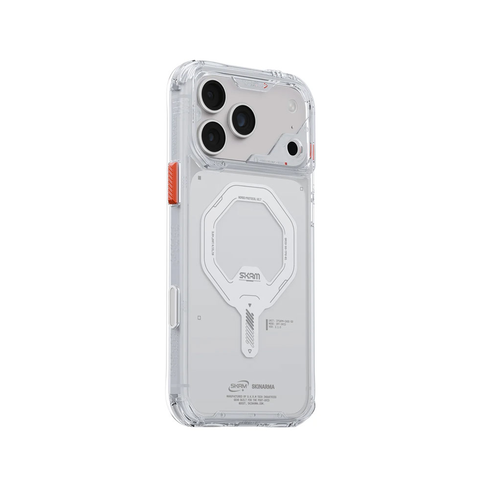 Picture of Apple iPhone 18 Pro Max Case | Skinarma Saido Magnetic Charge Drop Protection Case with Camera Control Button for iPhone 18 Pro Max 6.9 - Clear