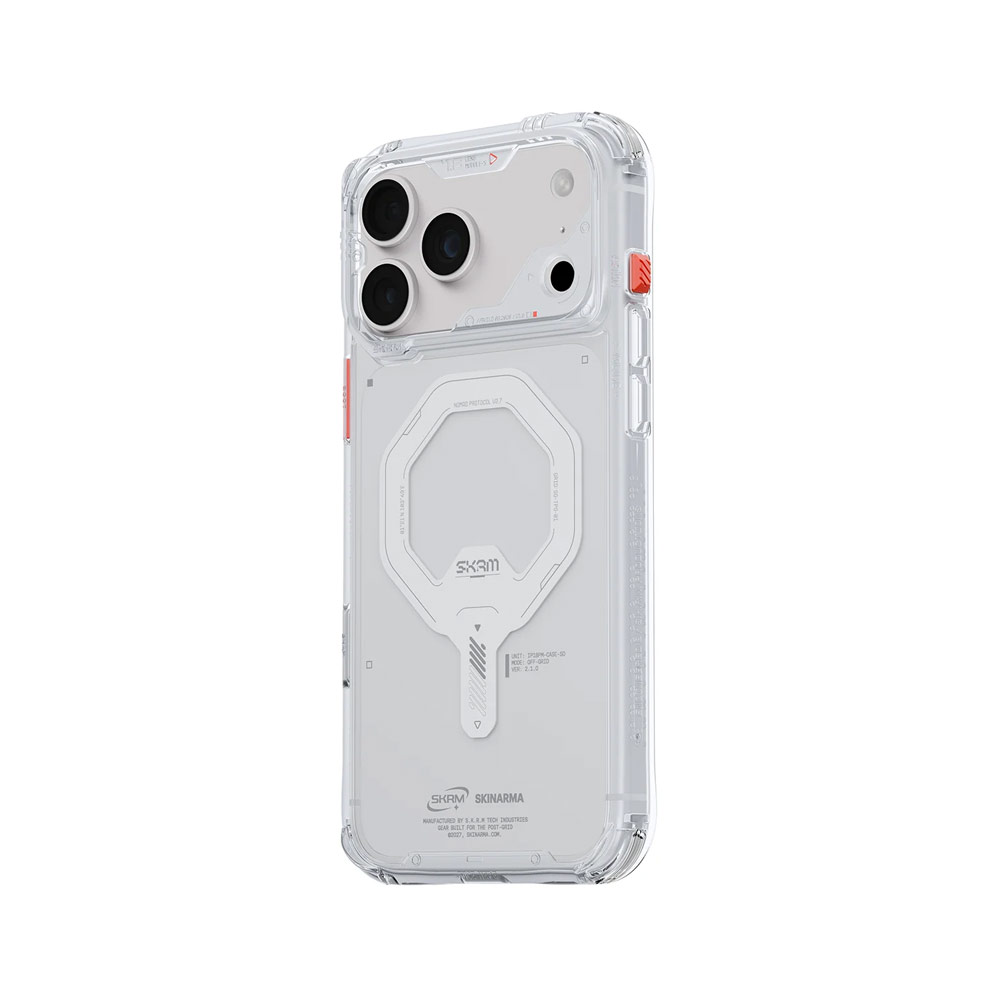 Picture of Apple iPhone 18 Pro Max Case | Skinarma Saido Magnetic Charge Drop Protection Case with Camera Control Button for iPhone 18 Pro Max 6.9 - Clear