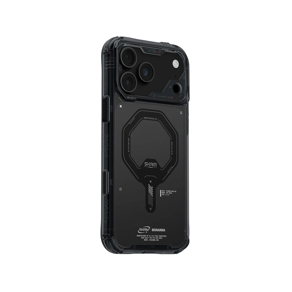 Picture of Apple iPhone 18 Pro Max Case | Skinarma Saido Magnetic Charge Drop Protection Case with Camera Control Button for iPhone 18 Pro Max 6.9 - Graphite