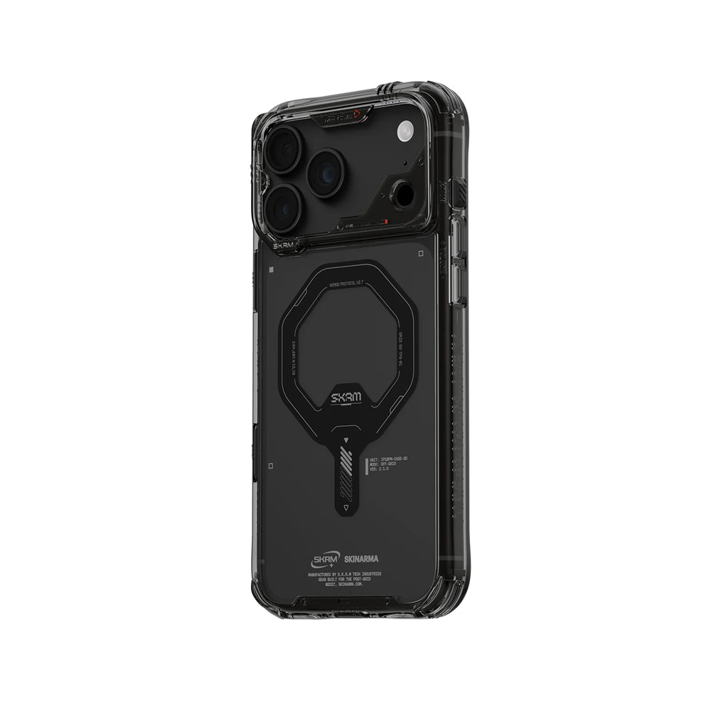 Picture of Apple iPhone 18 Pro Max Case | Skinarma Saido Magnetic Charge Drop Protection Case with Camera Control Button for iPhone 18 Pro Max 6.9 - Graphite