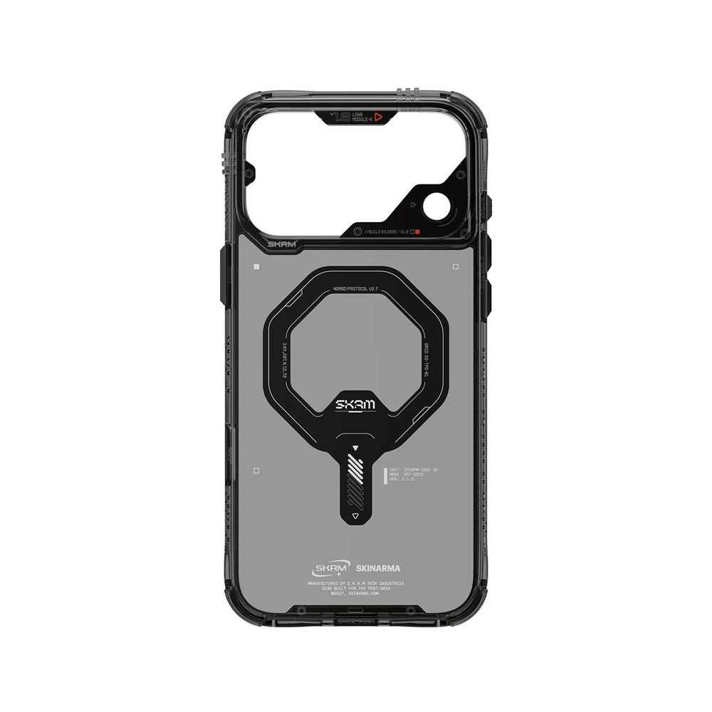 Picture of Apple iPhone 18 Pro Max Case | Skinarma Saido Magnetic Charge Drop Protection Case with Camera Control Button for iPhone 18 Pro Max 6.9 - Graphite