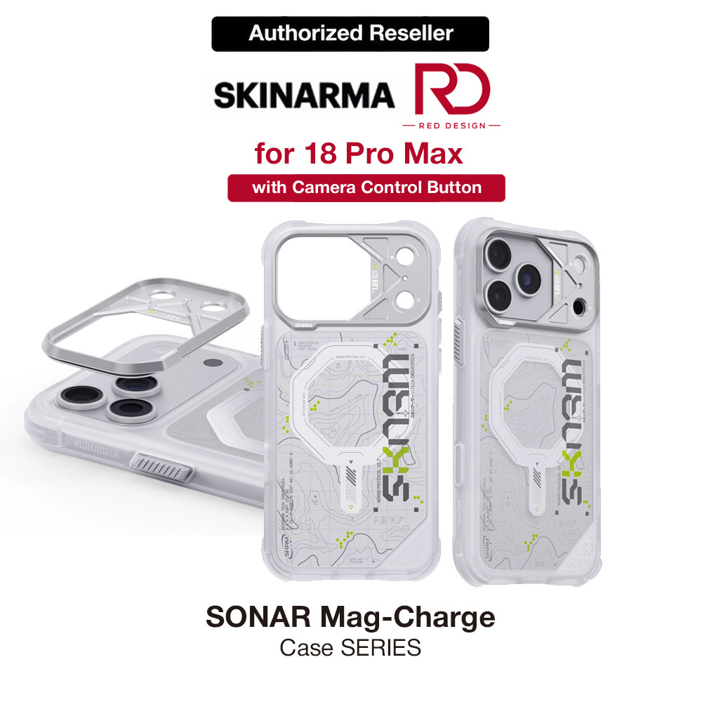 Picture of Skinarma Sonar Magnetic Charge Drop Protection Case with Camera Control Button for iPhone 18 Pro Max 6.9 - White Apple iPhone 18 Pro Max- Apple iPhone 18 Pro Max Cases, Apple iPhone 18 Pro Max Covers, iPad Cases and a wide selection of Apple iPhone 18 Pro Max Accessories in Malaysia, Sabah, Sarawak and Singapore